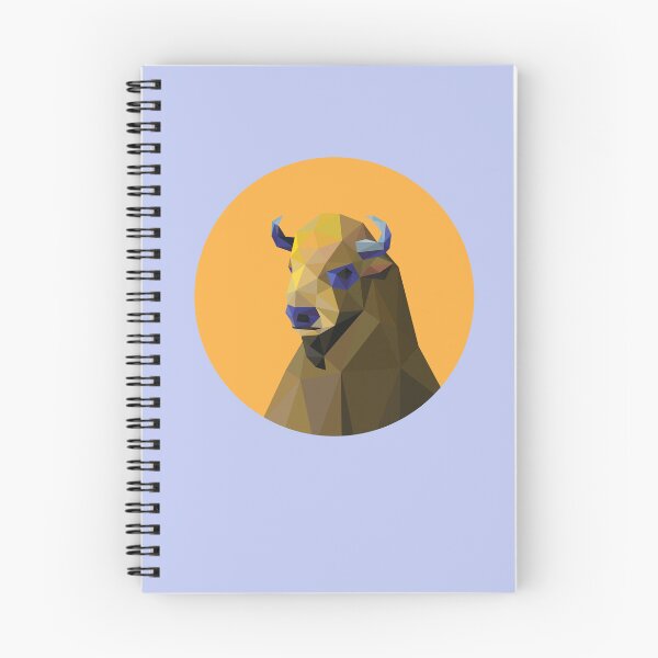Item preview, Cartoony Geometric Bison Illustrated designed and sold by Miru-mir.