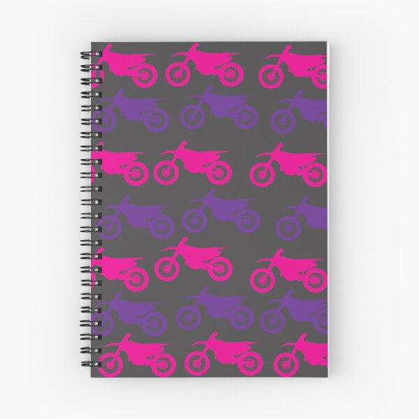 Item preview, Pink and Purple Motocross Dirt Bike Pattern designed and sold by DirtyGirlGraphics.