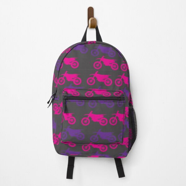 Item preview, Pink and Purple Motocross Dirt Bike Pattern designed and sold by DirtyGirlGraphics.