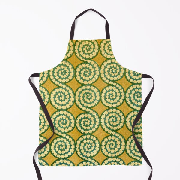 Item preview, Yellow and green spiral pattern designed and sold by Donkey's Salad.