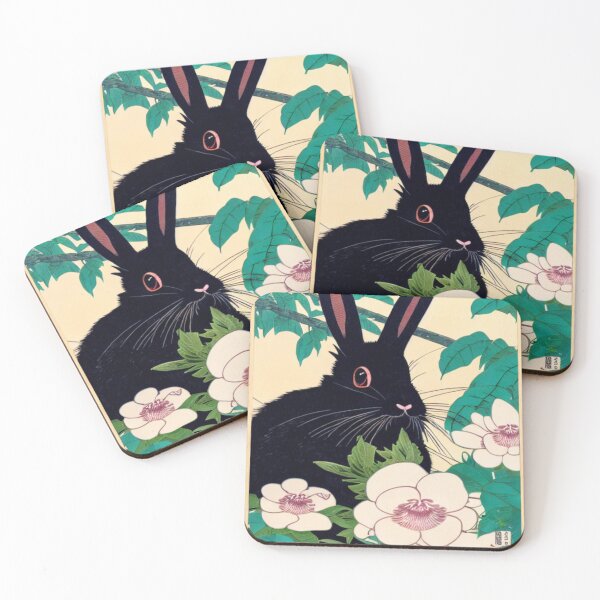 Item preview, Cutest Checkered Black Fluffy Bunny Rabbit Easter in Black designed and sold by wigobun.