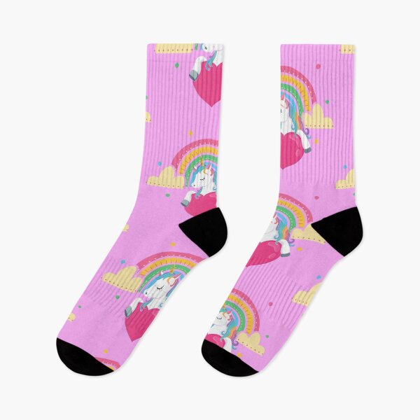 Item preview, CUTE UNICORN, RAINBOW WITH UNICORN AND HEART designed and sold by angelescar.