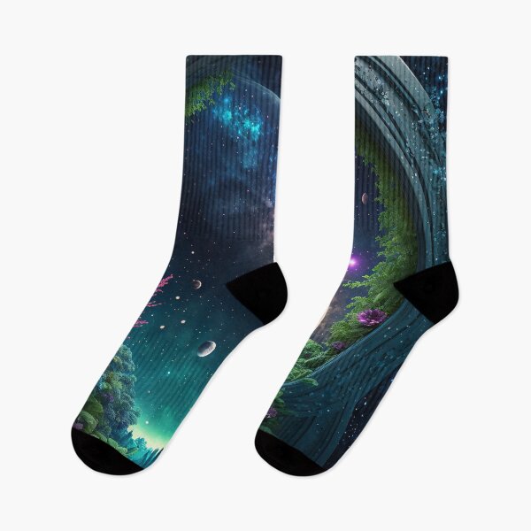Item preview, Flowery Intergalactic Door designed and sold by Dicoart.