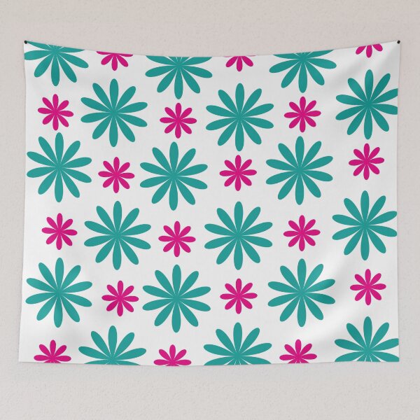 Item preview, Vintage margaridas verde e rosa designed and sold by GirlaineSQ.