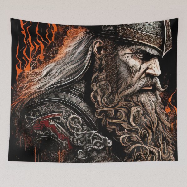 Item preview, Badass viking warrior t-shirt design designed and sold by RK - Shop.