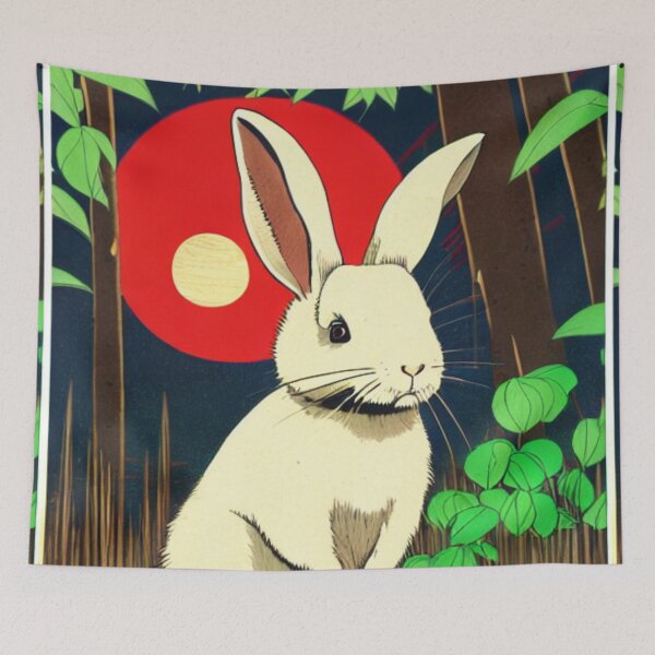 Item preview, Vintage Sunset Beautiful American Mini Rex Bunny Rabbit designed and sold by wigobun.