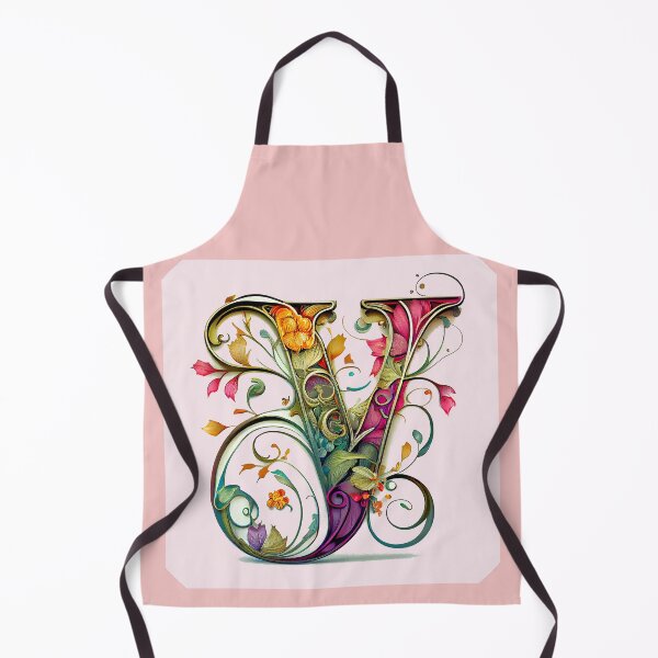 Item preview, Art Font Initial Letter Y: Art Nouveau Style, Unique and Colorful, Light Pink Background designed and sold by factory88.