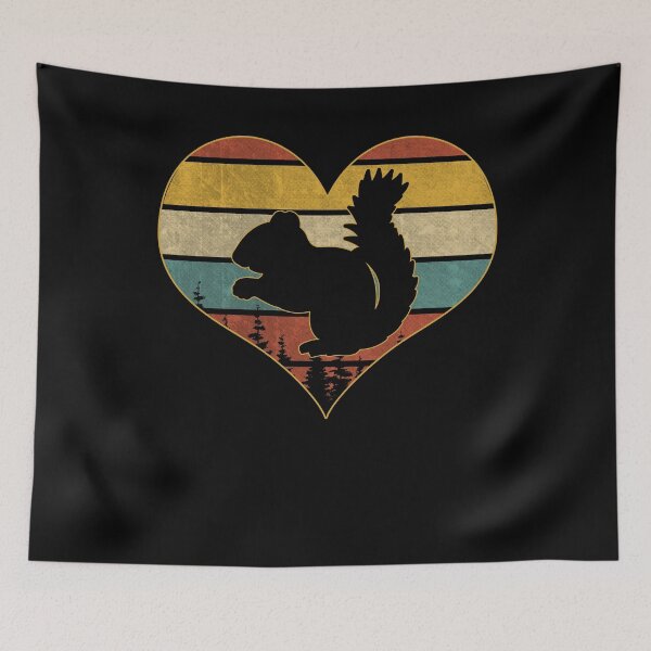 Item preview, Retro vintage squirrel heart designed and sold by gastonfongemie.