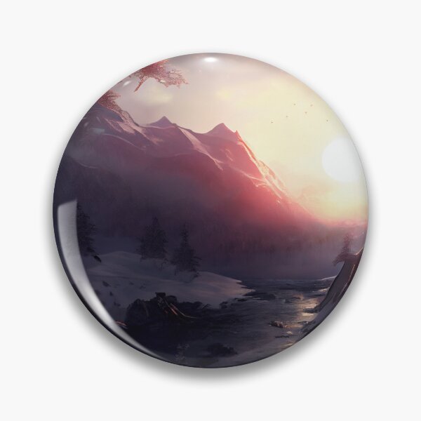 Item preview, River and forest in winter at sunrise. designed and sold by Maniock.
