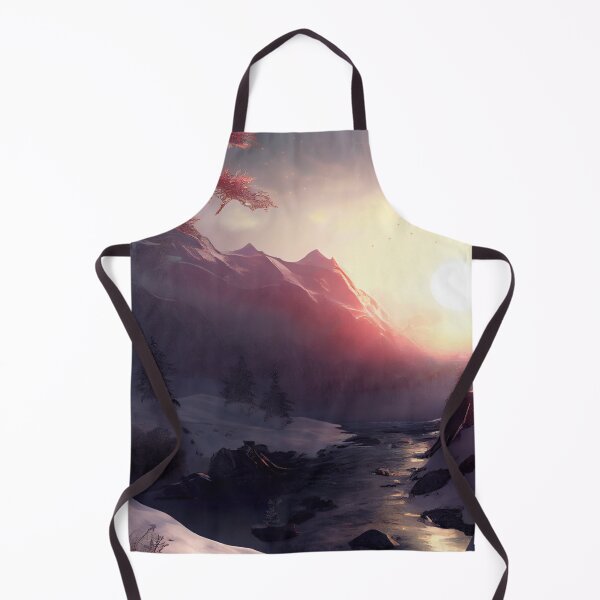 Item preview, River and forest in winter at sunrise. designed and sold by Maniock.