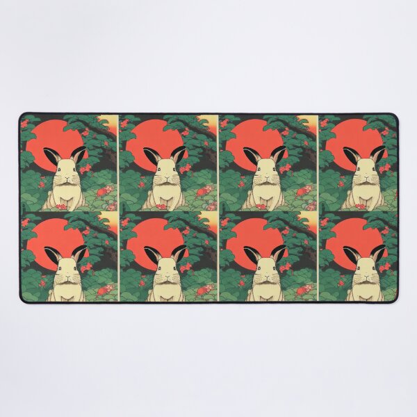 Item preview, Vintage Sunset with American Mini Rex Bunny Rabbit of Cottagecore designed and sold by wigobun.