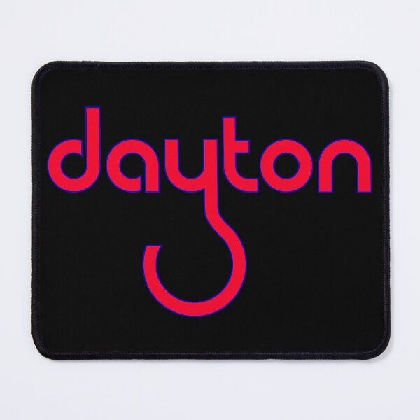 Item preview, 80s Dayton Football Logo - Solid Red with Blue Outline designed and sold by Hitchapps.