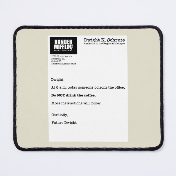Item preview, Message From Future Dwight  designed and sold by thebcarts.