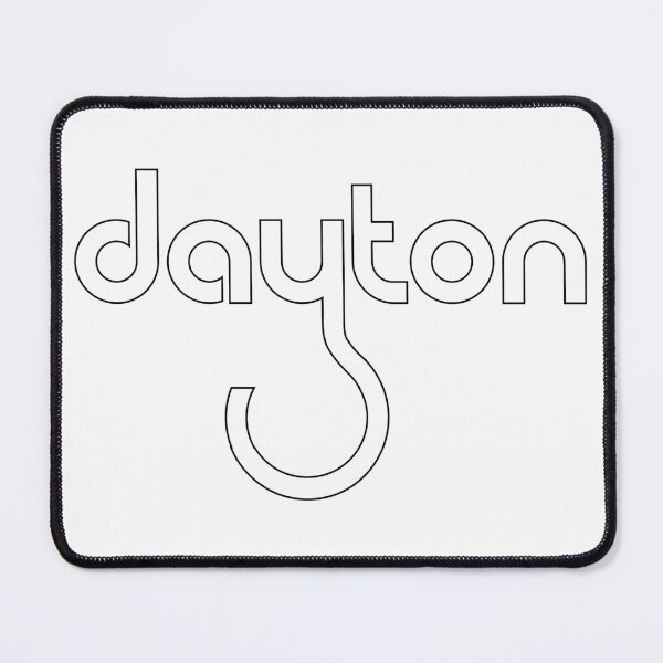 Item preview, 80s Dayton Football Logo - Solid White with Black Outline designed and sold by Hitchapps.