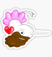 Bearded Ballerina Whal Sticker