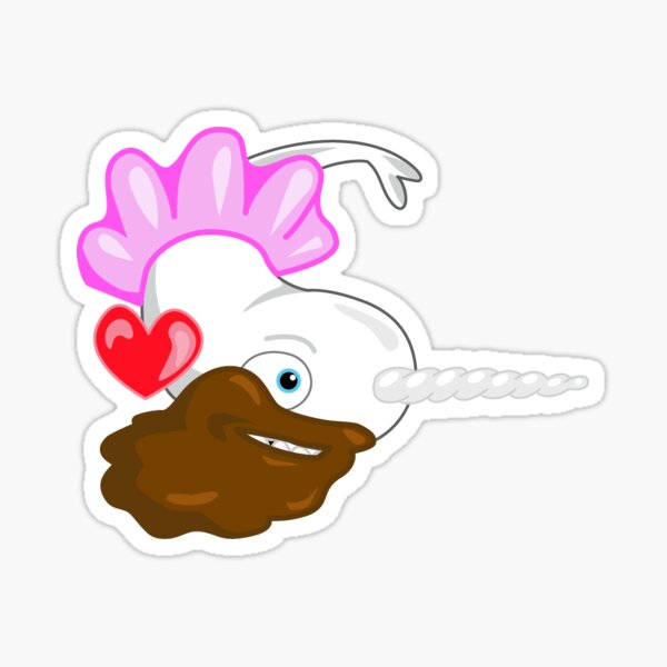 Bearded Ballerina Whal Sticker