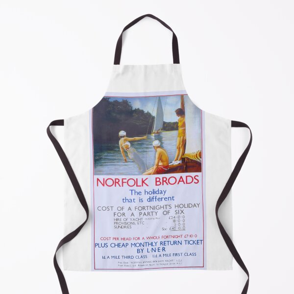 Item preview, Vintage LNER Railway travel poster Norfolk Broads holidays designed and sold by Random Railways.