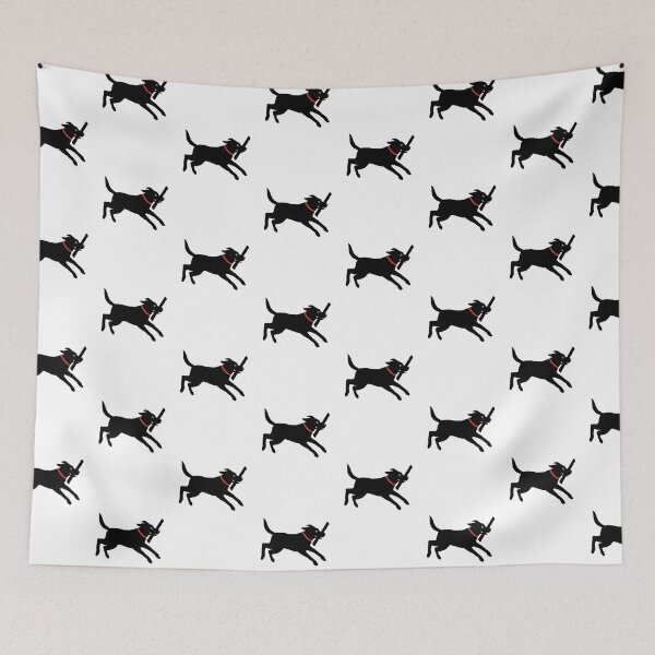 Item preview, Happy Black Lab Running | Cute Labrador Retriever designed and sold by Jenn Inashvili.