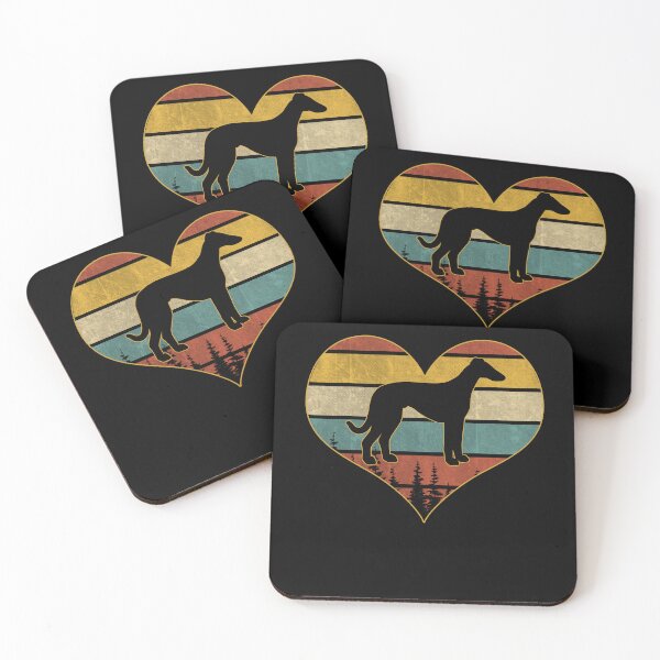 Item preview, Retro vintage whippet heart designed and sold by gastonfongemie.