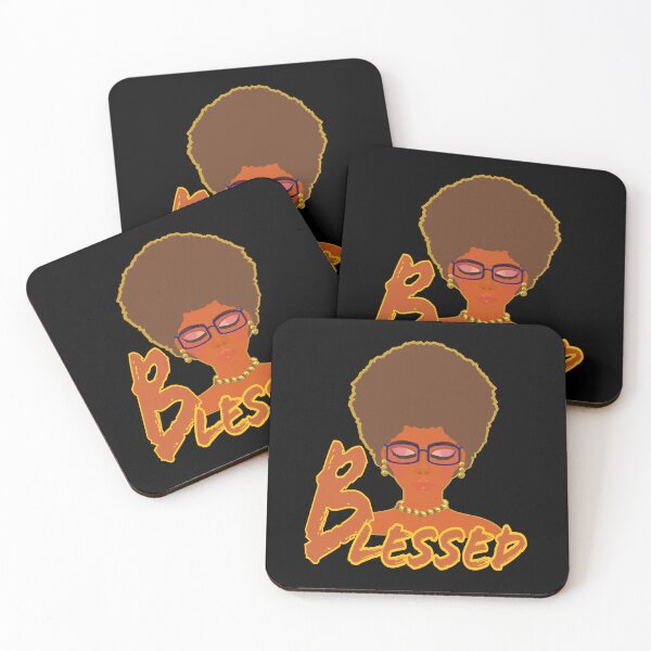 Item preview, Bendita Mujer con Afro y Gafas (Fondo Negro) designed and sold by ArtByLM.