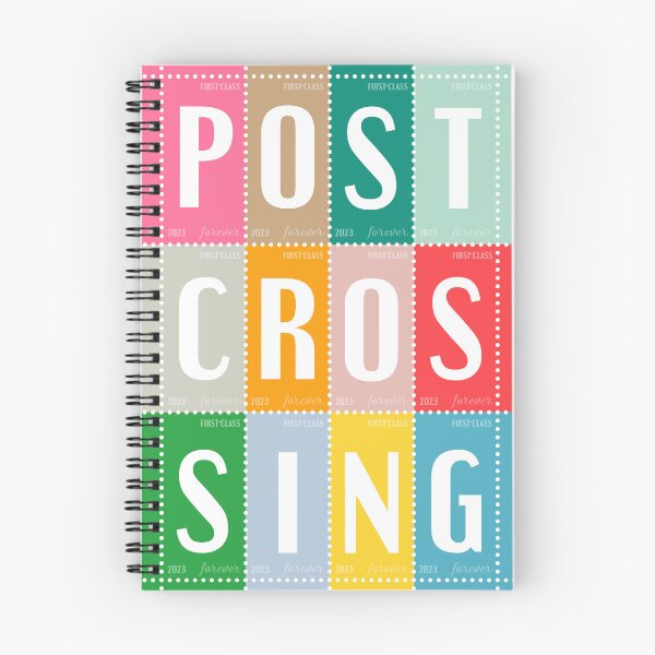 Item preview, Happy Postcrossing Colorful Stamp Sheet Pattern designed and sold by cutestamps.