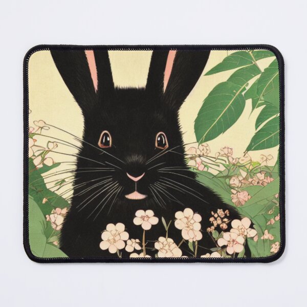 Item preview, Cute Black Mini Rex Rabbit Wishes You Happy Chinese New Year designed and sold by wigobun.