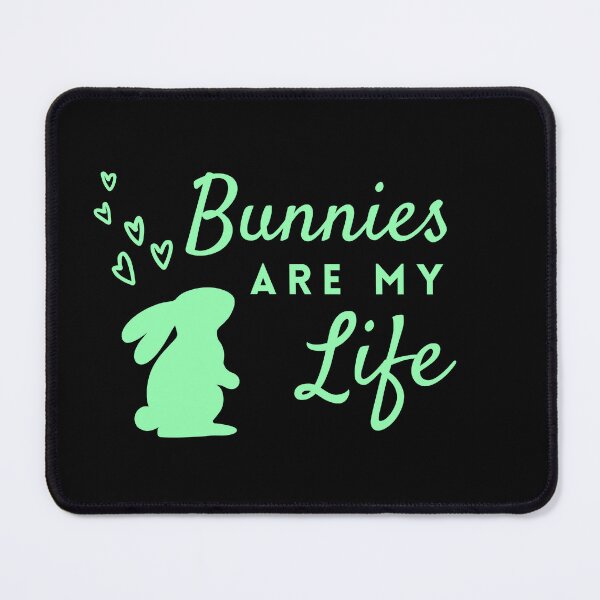 Item preview, Simple Bunnies Are My Life in Mint Green ❤ designed and sold by hearthearts.