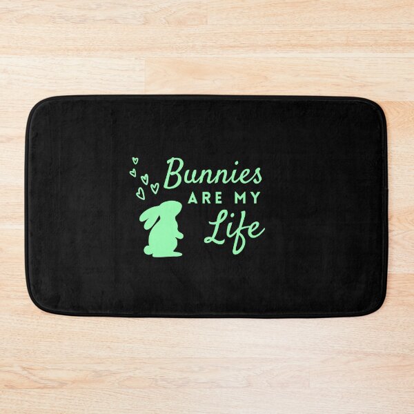 Item preview, Simple Bunnies Are My Life in Mint Green ❤ designed and sold by hearthearts.