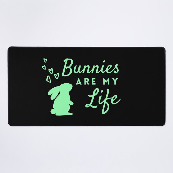 Item preview, Simple Bunnies Are My Life in Mint Green ❤ designed and sold by hearthearts.