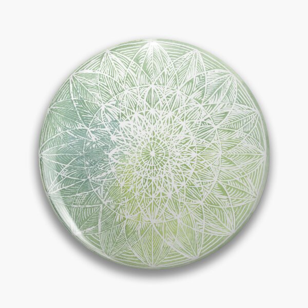 Item preview, Green Mandala Lotos 'Pine' Art Watercolor designed and sold by Glatti.