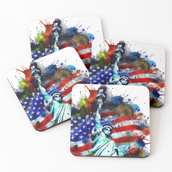 Item preview, Abstract Statue of Liberty with American Flag designed and sold by nicholekoch1.
