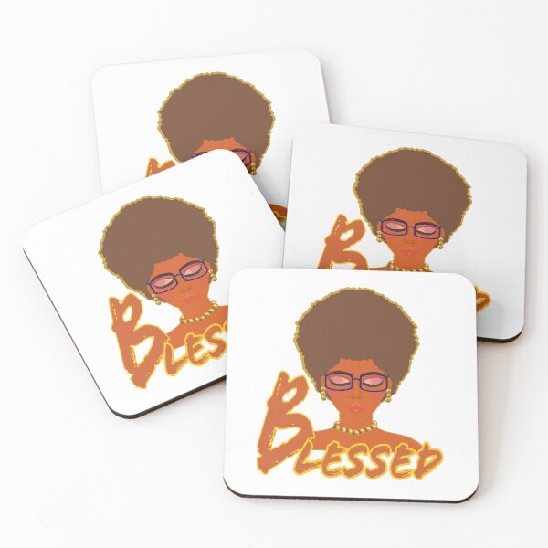 Item preview, Bendita Mujer con Afro y Gafas (Fondo Blanco) designed and sold by ArtByLM.