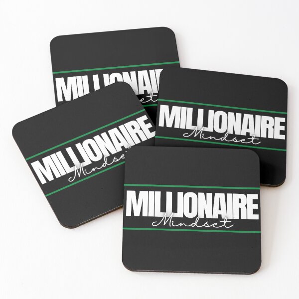Item preview, Millionaire Mindset green frame poster  designed and sold by KingsManKind.