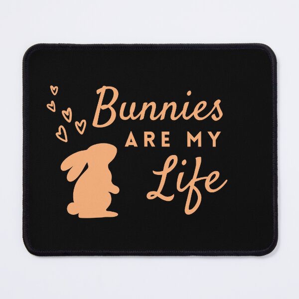 Item preview, Simple Bunnies Are My Life in Soft Orange ❤ designed and sold by hearthearts.