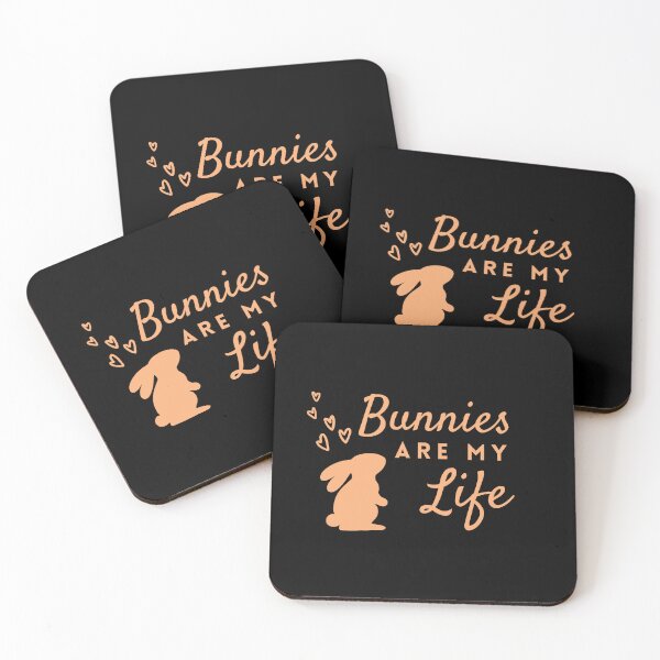 Item preview, Simple Bunnies Are My Life in Soft Orange ❤ designed and sold by hearthearts.