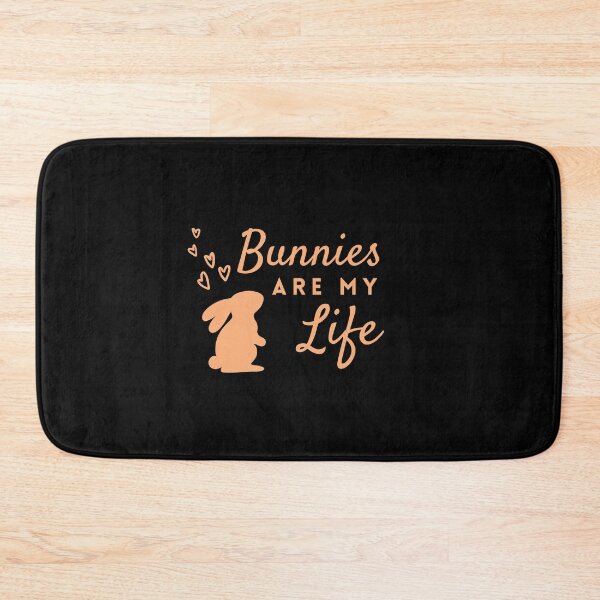 Item preview, Simple Bunnies Are My Life in Soft Orange ❤ designed and sold by hearthearts.