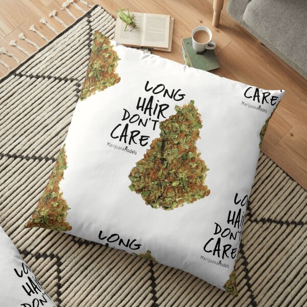 Long Hair Don't Care Floor Pillow
