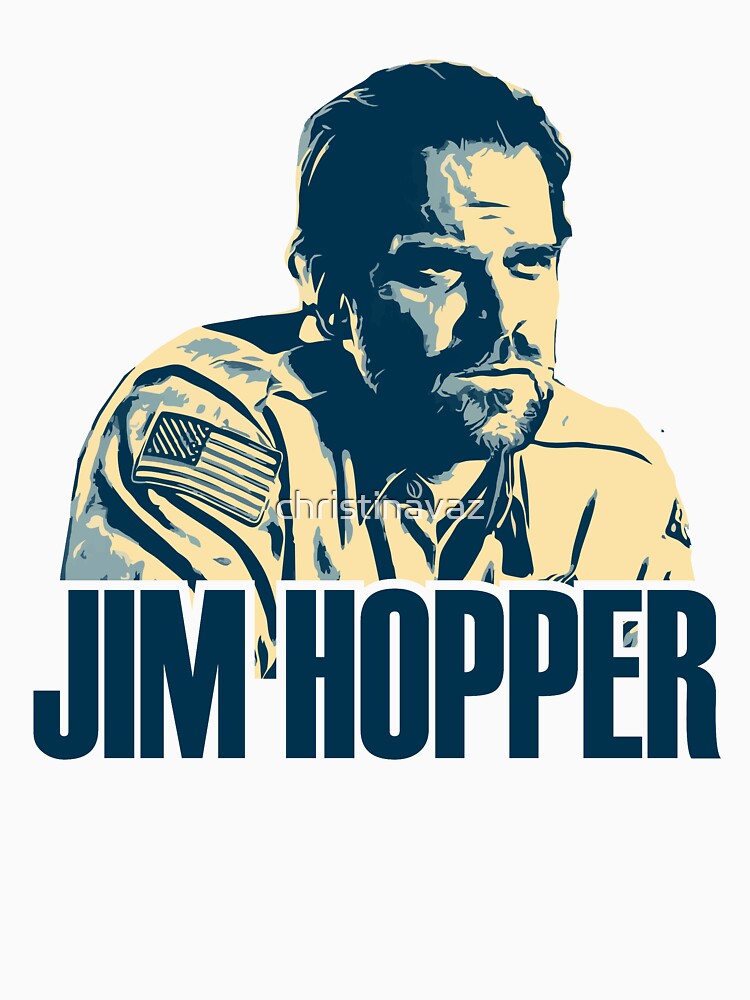"jim hopper" Tshirt for Sale by christinavaz Redbubble stranger things tshirts jim