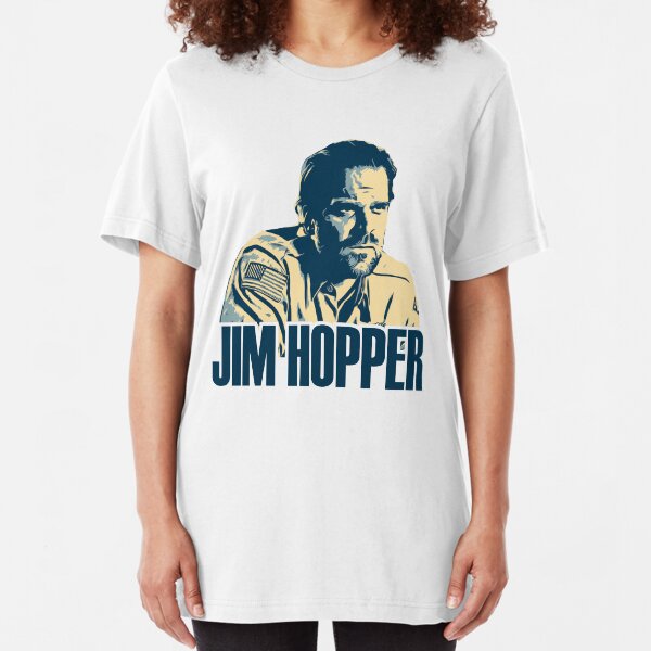 jim hopper Slim Fit T-Shirt