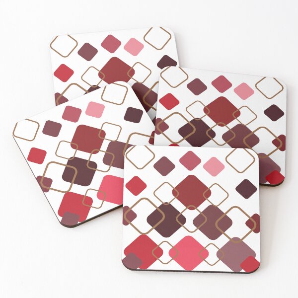 Item preview, Formas geométricas tons de  vermelho e marrom, Vintage designed and sold by GirlaineSQ.