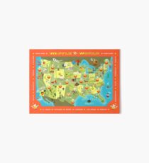 Waffle World Map Art Board