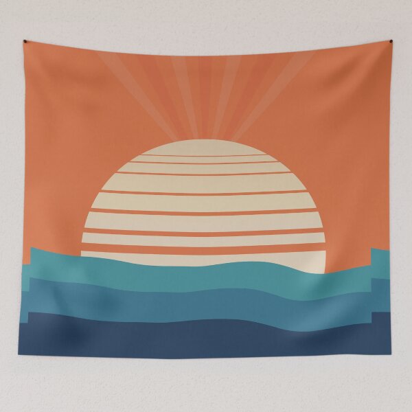 Item preview, Retro Sunset Minimal Art designed and sold by M3PicsStudio.