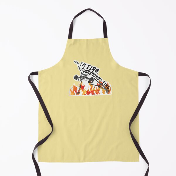 Item preview, Im fine everythings fine - skeleton dancing in fire - It's fine, I'm fine designed and sold by hitechmom.