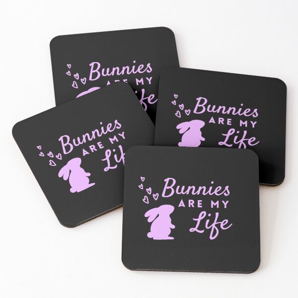Item preview, Simple Bunnies Are My Life in Purple ❤ designed and sold by hearthearts.