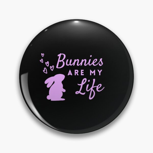 Item preview, Simple Bunnies Are My Life in Purple ❤ designed and sold by hearthearts.