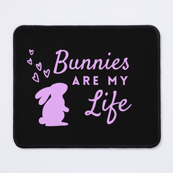 Item preview, Simple Bunnies Are My Life in Purple ❤ designed and sold by hearthearts.