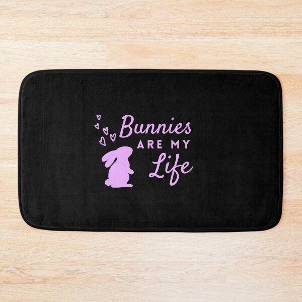 Item preview, Simple Bunnies Are My Life in Purple ❤ designed and sold by hearthearts.
