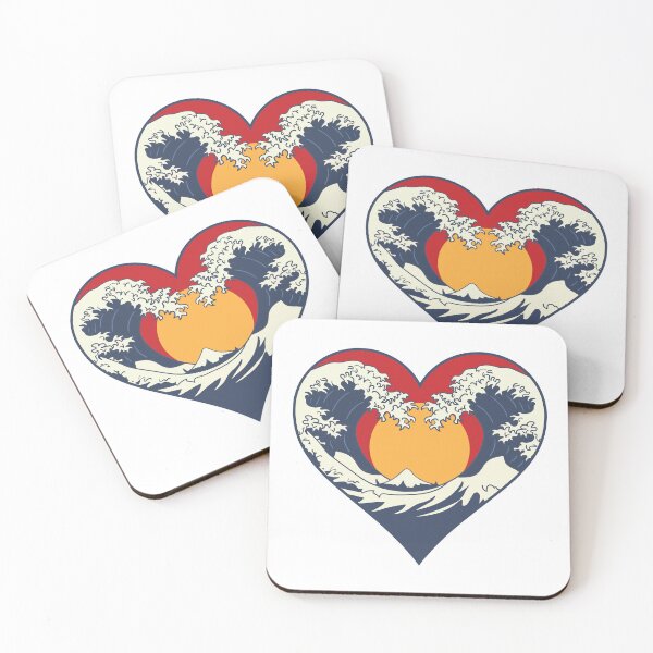 Item preview, Great Wave of Love designed and sold by chillaxcats.