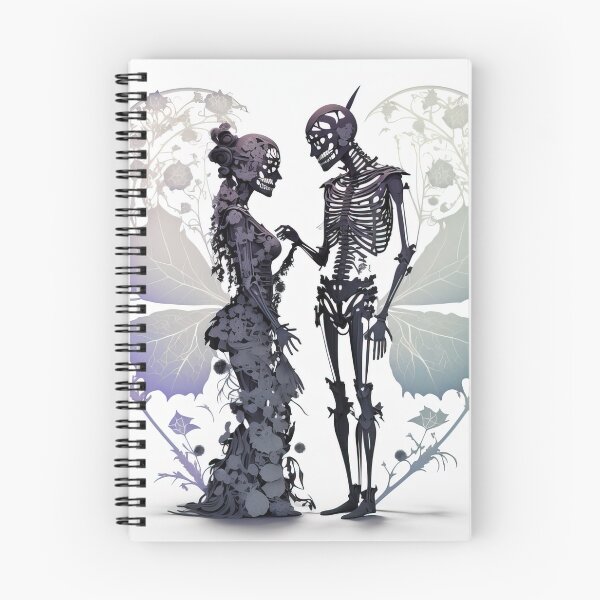 Item preview, Skeleton Couple in Love Holding Hands Valentines, Wedding, Anniversary, Birthday Funny Gift  designed and sold by CoyoteStudio.