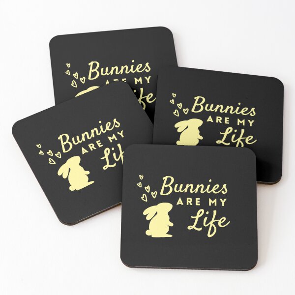 Item preview, Simple Bunnies Are My Life in Yellow ❤ designed and sold by hearthearts.